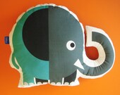 Elephant 100% cotton decorative cushion by Bibu.