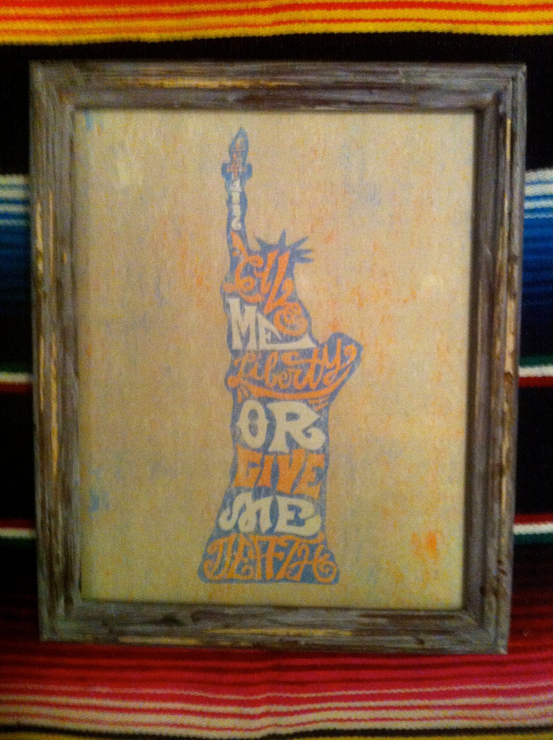 statue of liberty ny nyc new york city usa america united states rustic americana vintage wall art poster print type design home decor