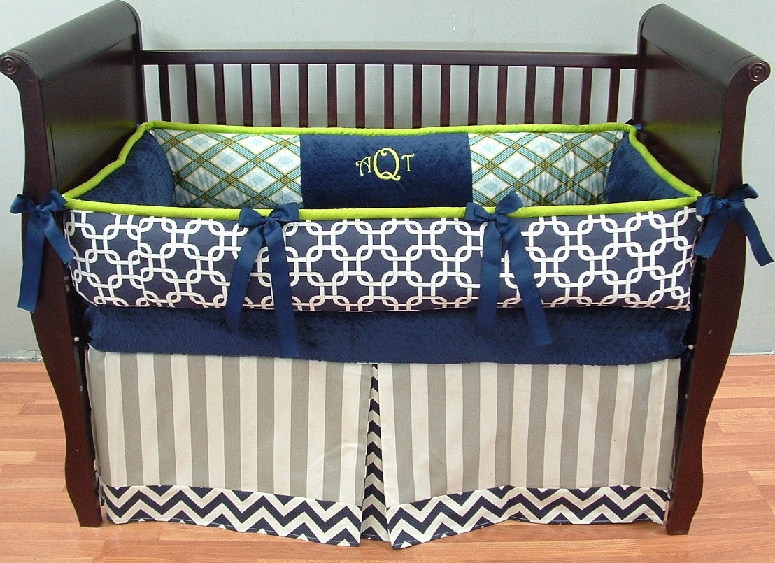 Gorgeous Authentic ModPeaPod Baby Crib Bedding Set custom Modern Plush