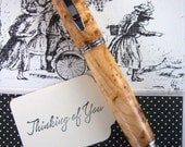 Handcrafted Wooden Pen Rollerball Hand Turned and Made In USA Stainless Steel Hardware 221J
