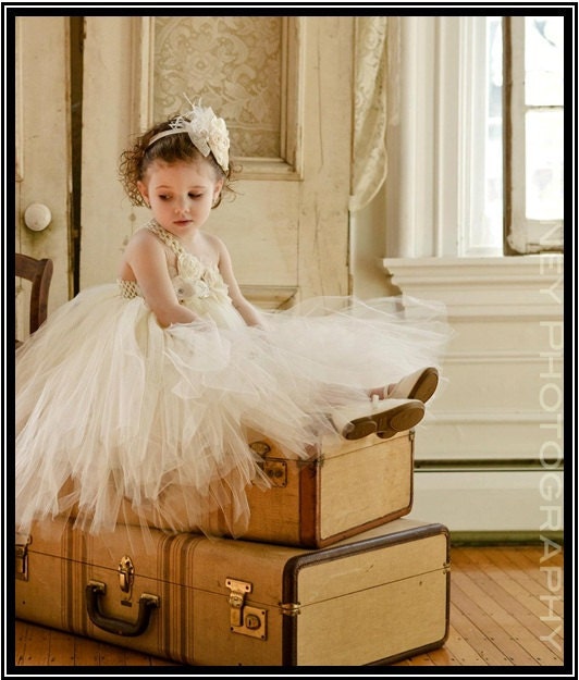 Ivory flower girl tutu dress, Flower girl dress, tutu dress