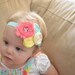 Baby Headband... Baby Girls Headband - Newborn Headband - Infant Headband - Rose Headband - Headband