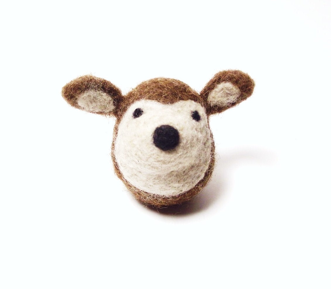 Needle felt deer - woodland - needle felt animal - desktop companion