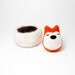 Soft sculpture needle felt sleepy fox nesting - collectable fox - cute birthday gift
