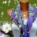 Lilac amethyst, white, green, Turkish Yemeni OYA Scarf ..bridal,scarf,authentic, romantic, elegant, fashion, personalized design...