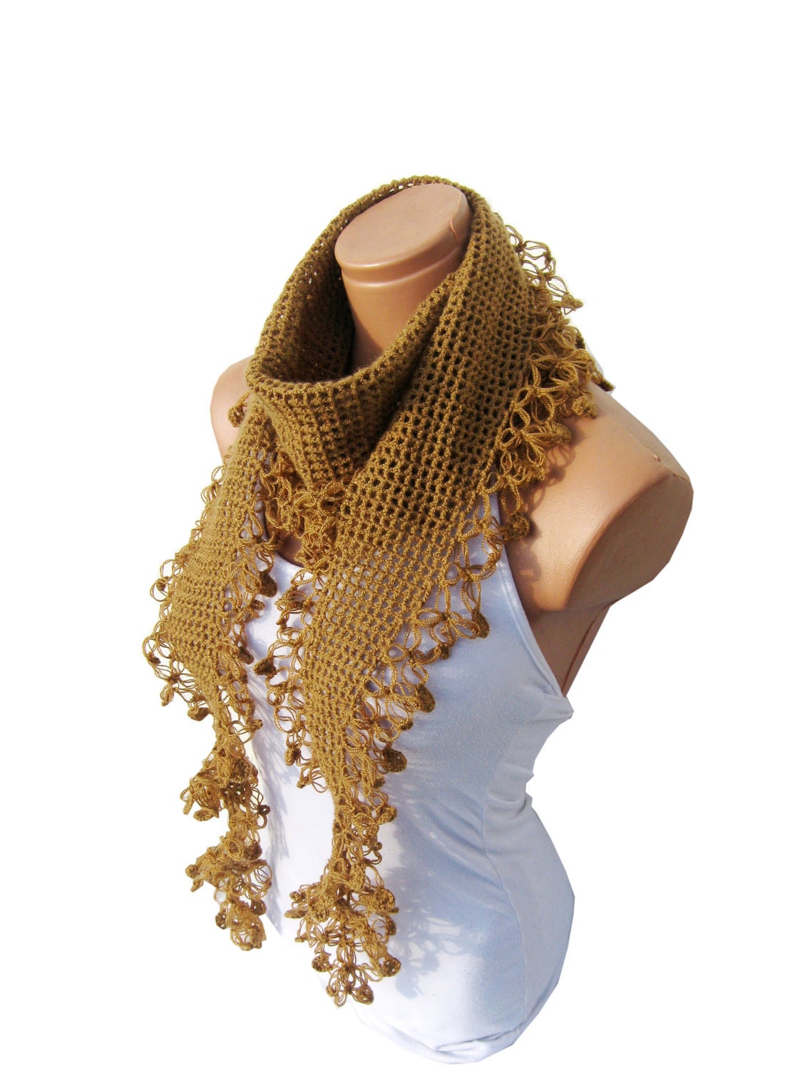 Caramel, 2012 trends scarf, hand knit, women scarves. Personalized Design. Latest Fashion. scarf, neckwarmer, scarflette...