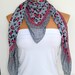 Gray Pink Multicolor leopard pattern Turkish Yemeni  Scarf ..bridal,scarf,authentic, romantic, elegant, fashion, personalized design...