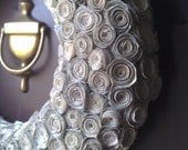 Rosette Book Wreath