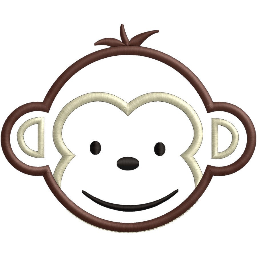 cute monkey head