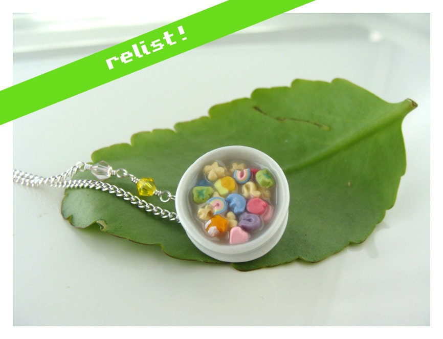 Lucky Charms Breakfast Cereal Necklace