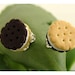 Chocolate and Vanilla Cookie Earrings