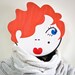 Unique hook - hanger - mask - Bonnie and Clyde - funky articles for your creative home or office