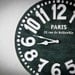 Wall clock -Paris- black shabby chic cottage style birch wood vintage style