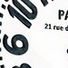 Wall clock -Paris- off white edition shabby chic cottage style birch wood vintage style