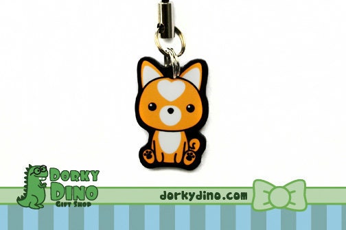 Shiba Inu Dog 1" Cell Charm