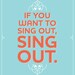 Harold & Maude "If you want to sing out, sing out." Mini Poster