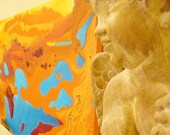 Topography--abstract mapping on canvas
