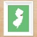 BOGO FREE New Jersey or ANY state Art Print - Choose which city your heart belongs to