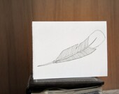 Peaceful Seagull Feather Card