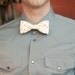 mens easy clip on bow tie - yellow, red white unique plaid pattern