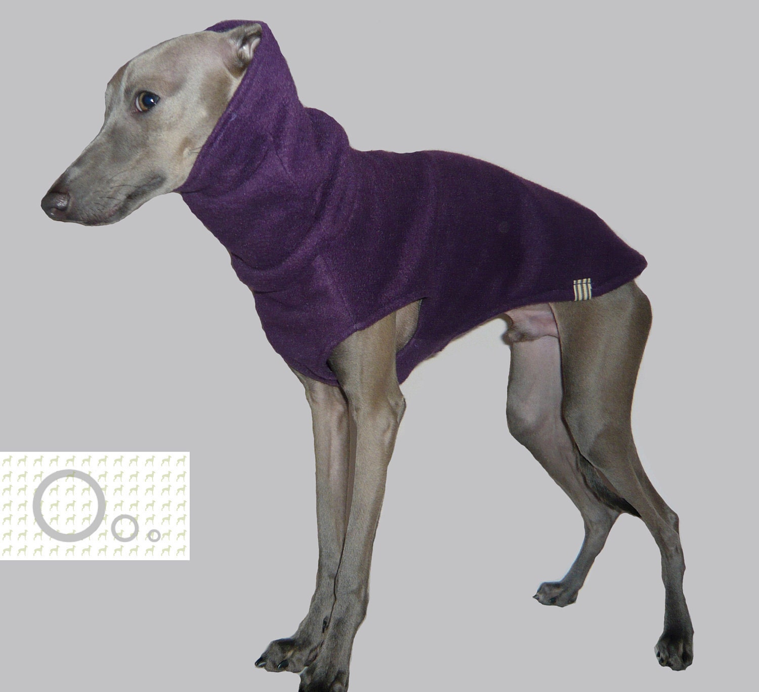 Roll neck jumper for Italian Greyhounds