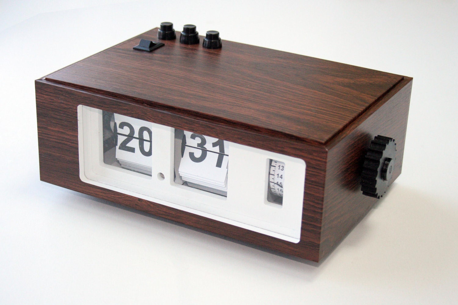 Handmade flip clock with alarm
