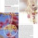 Necklace 167 Hammered heart wrapped with gemstones