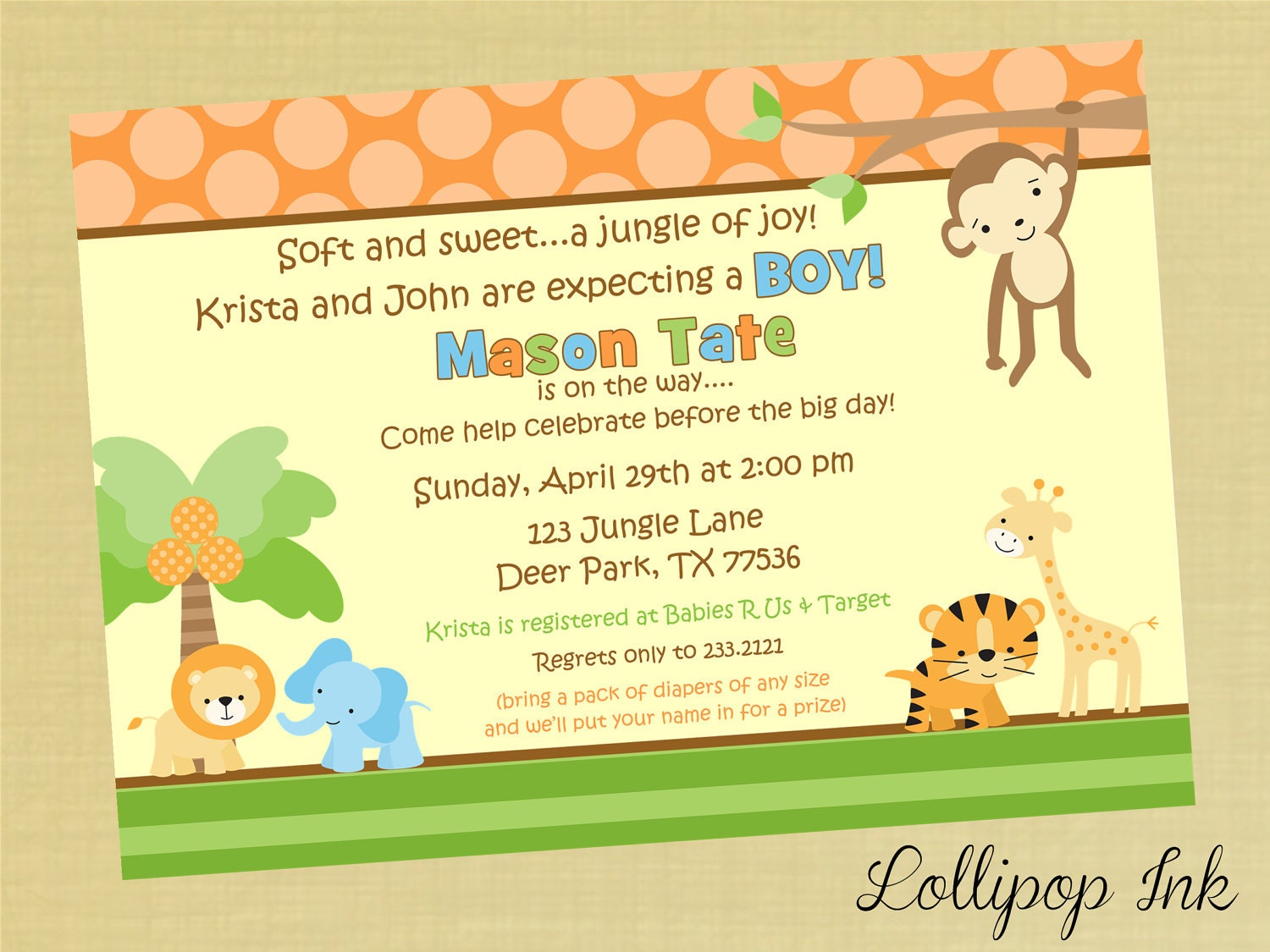 Jungle Baby Shower