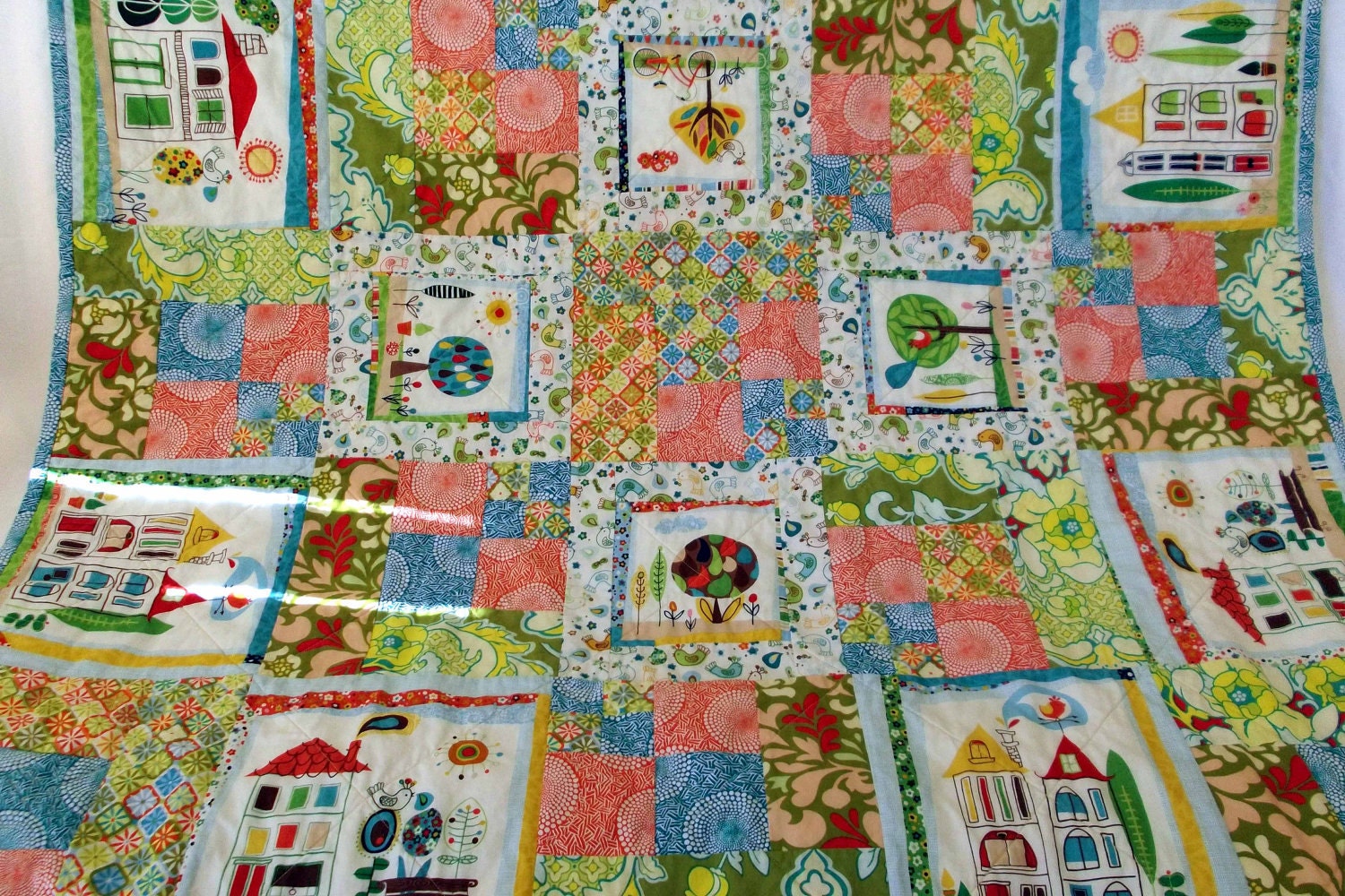 Quilt, Adult Teen or Child's Blanket Celebrating Spring