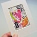 Small  mixed media collage, OOAK, original, colorful, Shakespeare text