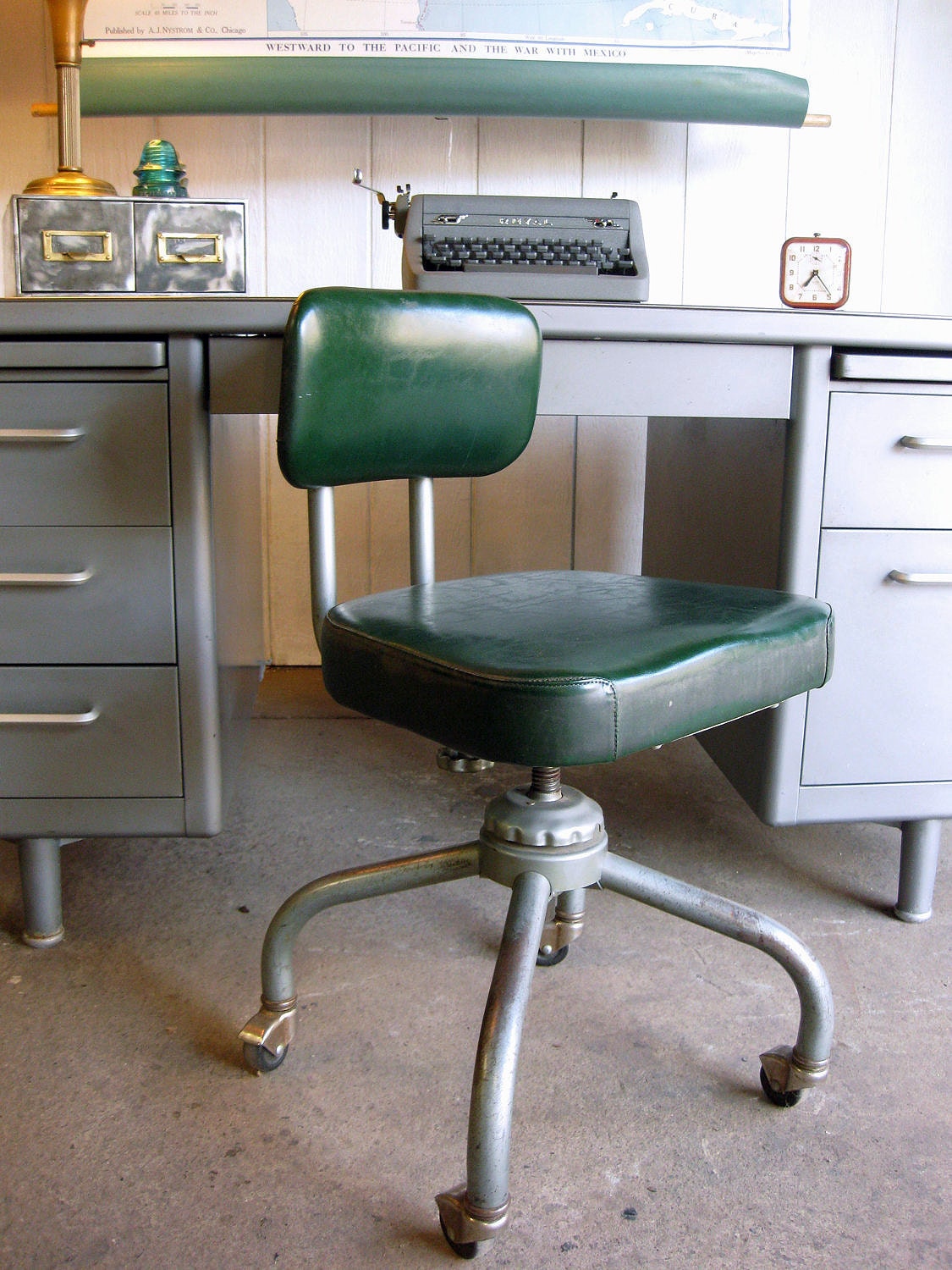 RESERVED for Chris - Vintage Industrial Office Chair Emeco