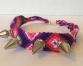 The Joan Bracelet, Silver Spike Friendship Bracelet