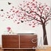 Wall decal, Tree with blowing leaves  - Nursery Wall Decal