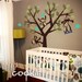 Monkeys Tree with Custom Name - Nursery Wall Decal