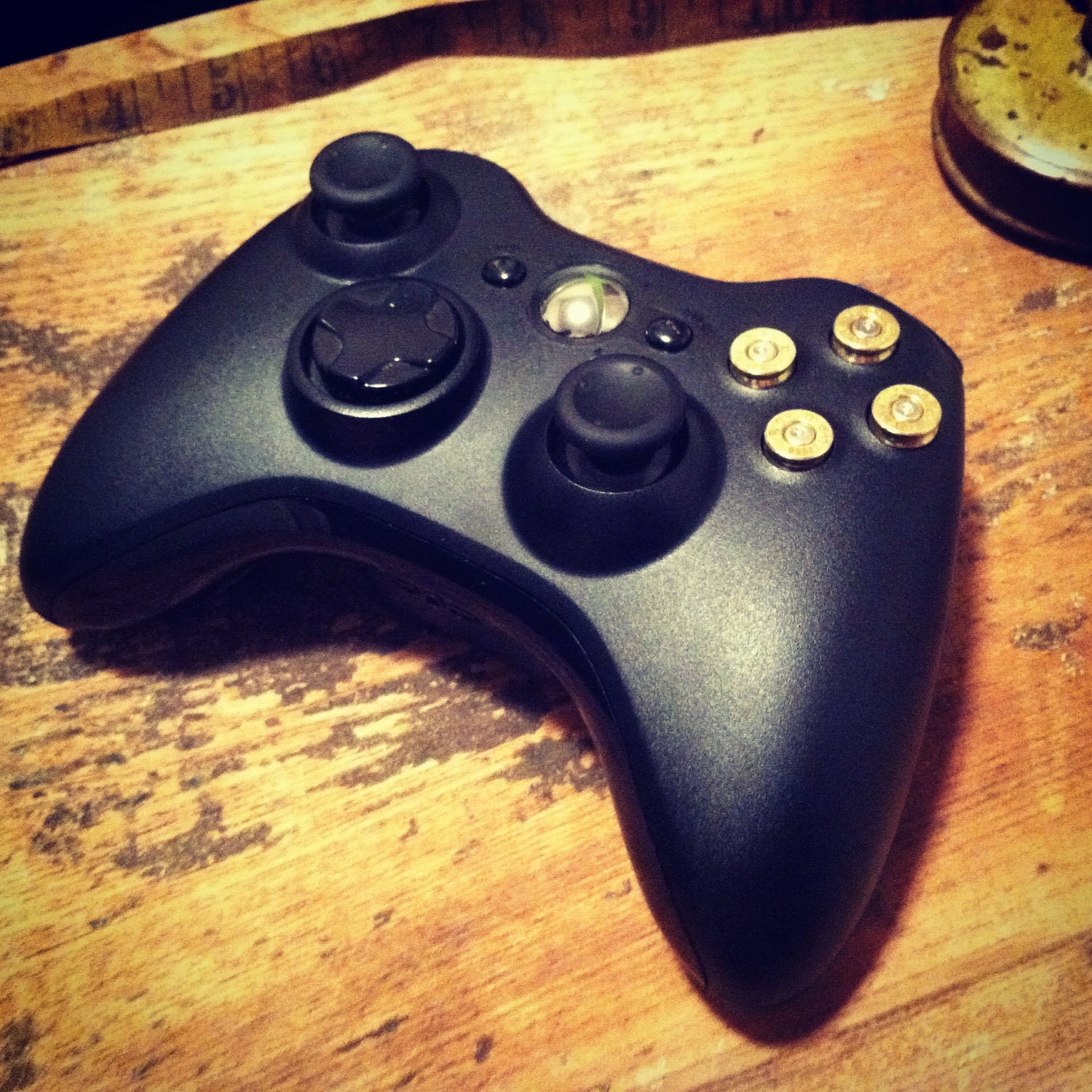 Xbox 9mm bullet button Controller Video Game Geekery gun brass shells handmade handcrafted handgun bullets games call of duty gears of war