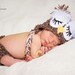 OWL BABY SET - Hat and Diaper Cover - photo prop - acrylic/ boucle - Made To Order