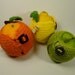 Handmade crochet Green Apple Cozy