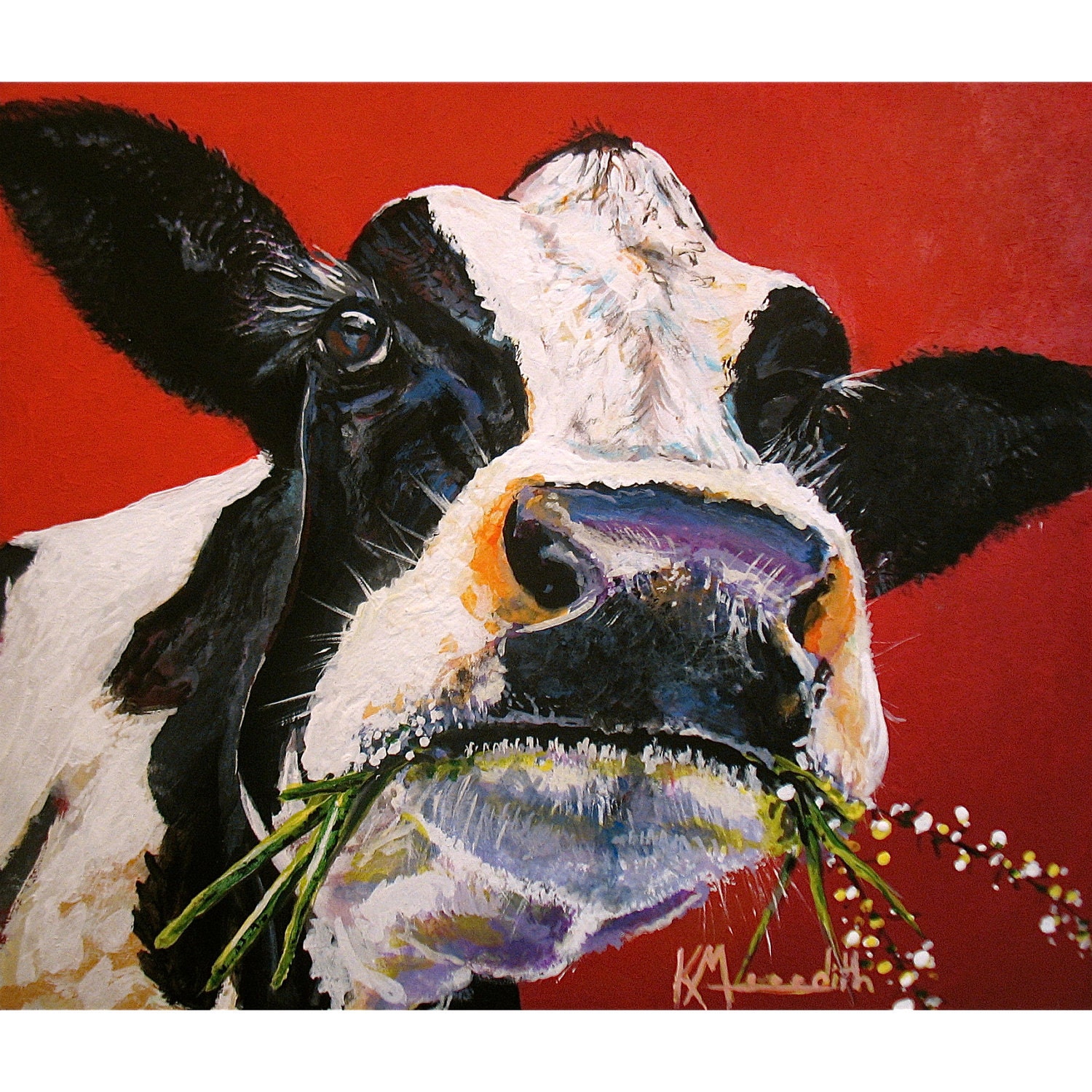 Dixie is a print of an original acrylic painting