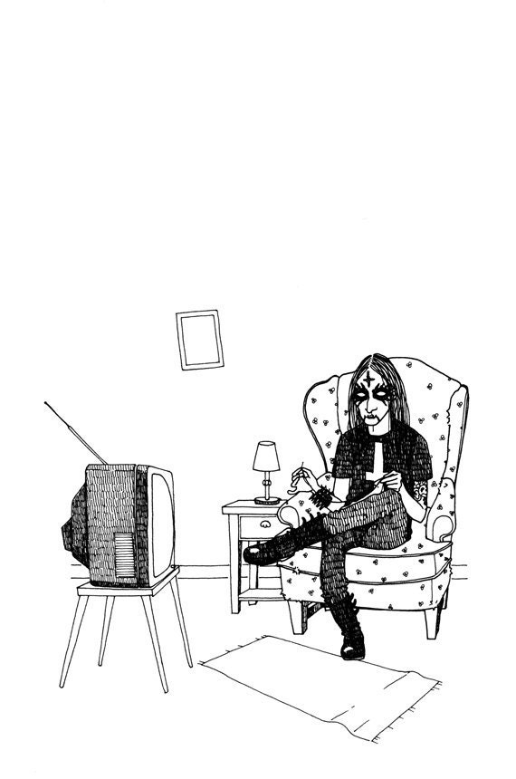 Black Metal Sewing