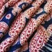 Vintage gentlemens scarf navy and red paisley 1940s
