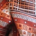 1950s silk scarf autumn leaves