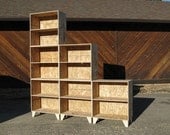 tansu style osb modular bookshelf unfinished
