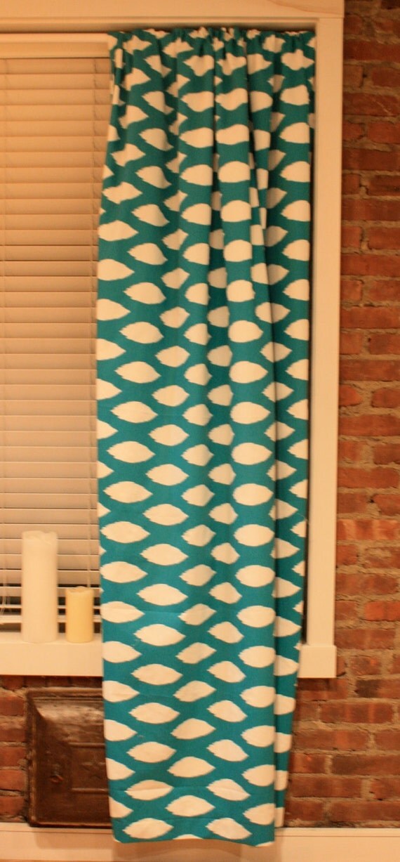 Custom Geometric blackout lined curtains