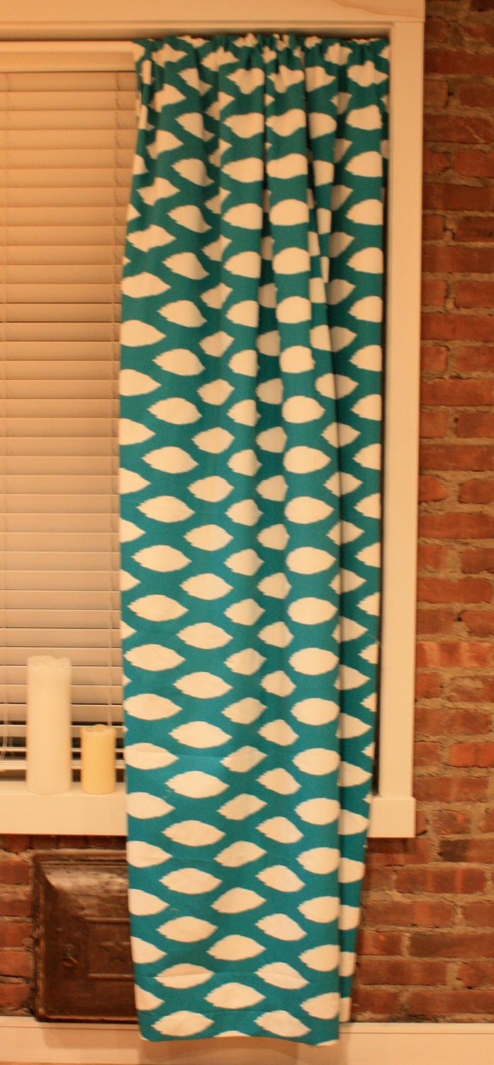 Custom Geometric blackout lined curtains