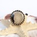 OOAK Fossil Clear Resin Ring 3/4 inch (18mm)