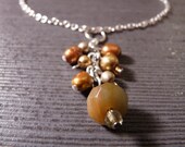 Pretty Brown and Gold Cluster