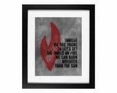 Song Lyric Digital Print: "We Are Young" by Fun Printable