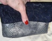 Reclaimed Recycled Leather Eco Friendly Purse  Clutch Handbag