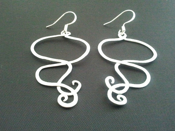 Haze Motif Drop Earrings, Dangle earrings, wedding Earrings