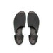 Black asymmetrical summer shoes